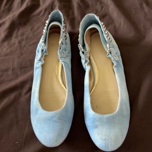 BE&D “Memphis” Denim Ballet Flat size 38.5